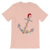 Captain Christmas Anchor PinkTshirts