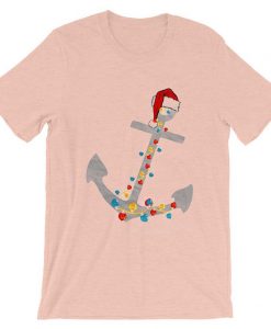 Captain Christmas Anchor PinkTshirts