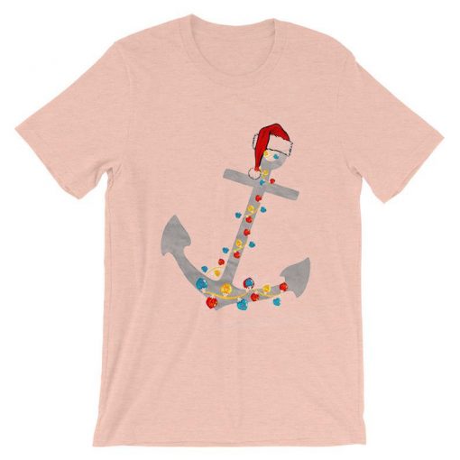 Captain Christmas Anchor PinkTshirts