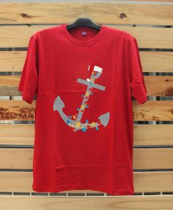 Captain Christmas Anchor Red Tshirts