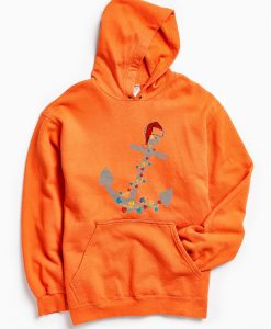 Captain Christmas Anchor Yellow Orange Hoodie