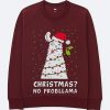 Christmas No Probllama Maroon Sweatshirts