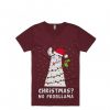 Christmas No Probllama Maroon Tshirts