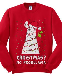 Christmas No Probllama Red Sweatshirts