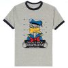 Donald Duck Jailed Grey Ringer Black Tees