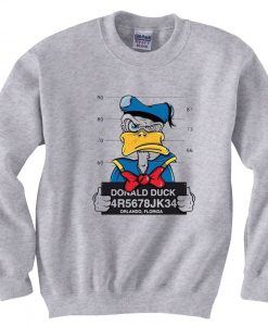 Donald Duck Jailed Grey Sweatshirts