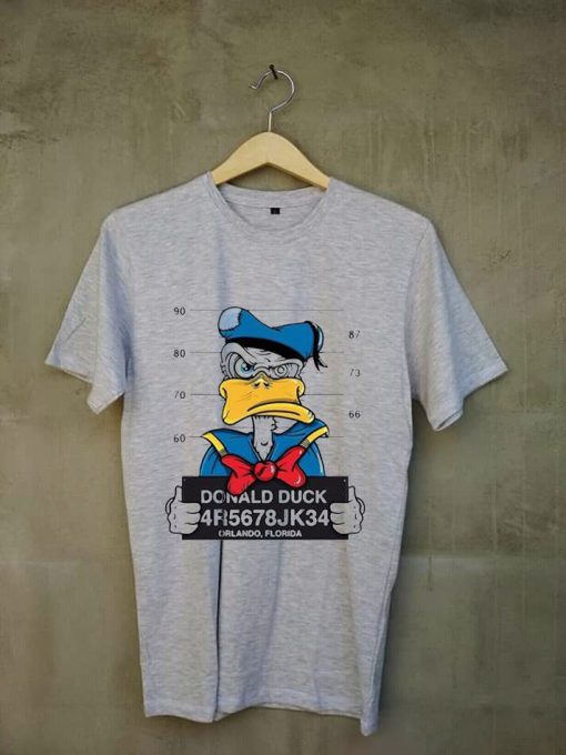 Donald Duck Jailed Grey Tees