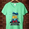 Donald Duck Jailed Vneck Green Mint Woman Tees