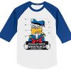 Donald Duck Jailed White Blue Raglan Tees