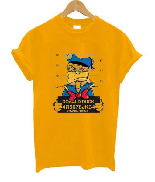 Donald Duck Jailed Yellow Tees