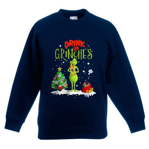 Drink Up Grinches Blue Navy Sweatshirts