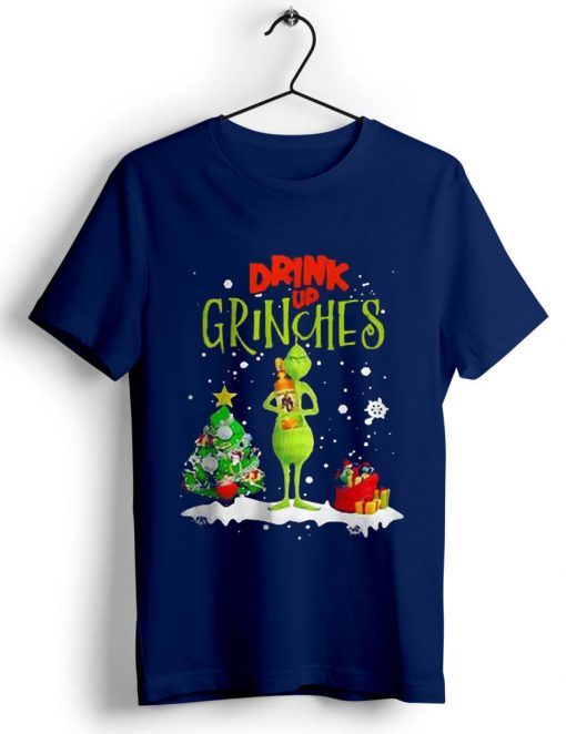 Drink Up Grinches Blue Navy Tshirts