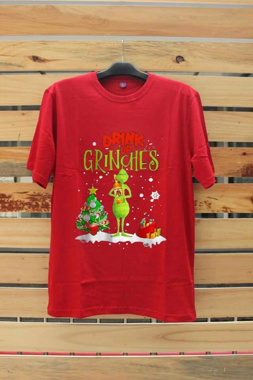 Drink Up Grinches Red Tees