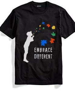 Embarace Different Black T shirts