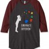 Embarace Different Grey Brown Raglan Tshirts