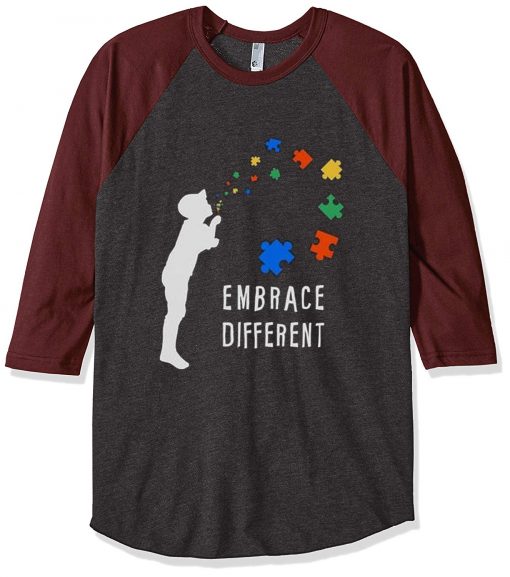 Embarace Different Grey Brown Raglan Tshirts