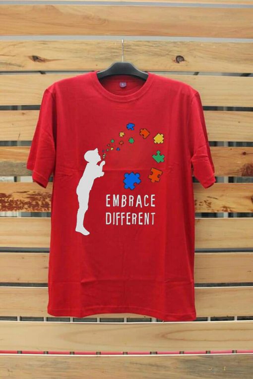 Embarace Different Red Tshirts