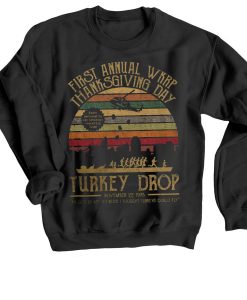 First Annual WKRP FunnyThanksgiving Black Sweatshirts