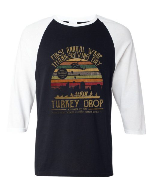 First Annual WKRP FunnyThanksgiving Black T-shirt