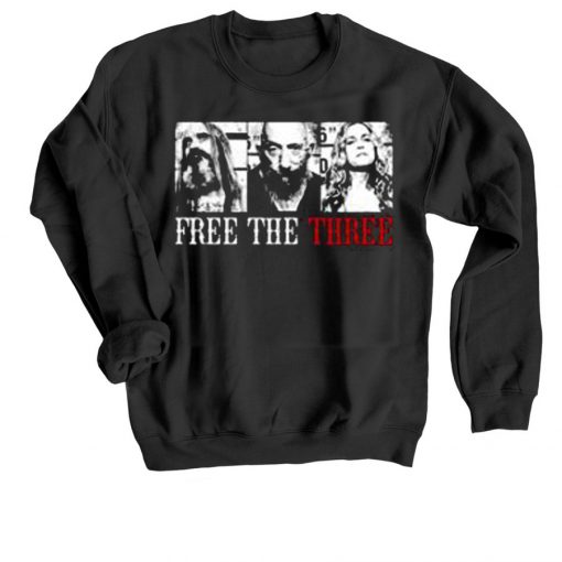 Free the Three Black Sweatshirts