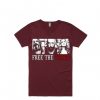 Free the Three Maroon T Shirt