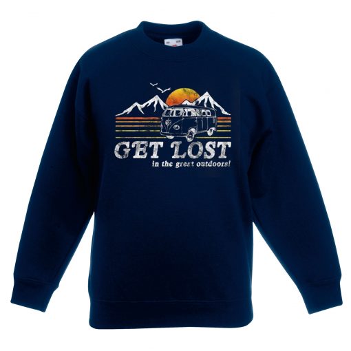 Get Lost Blue Navy Sweatshirts