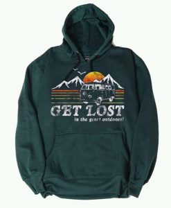 Get Lost Green Hoodie