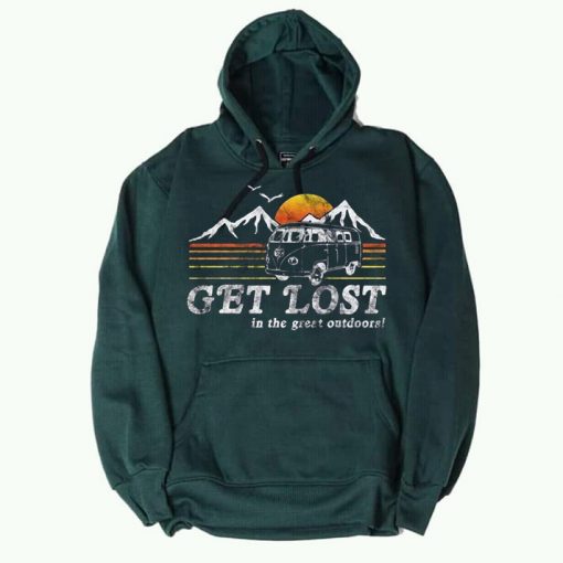 Get Lost Green Hoodie