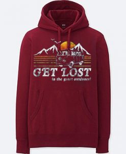 Get Lost Maroon Hoodie