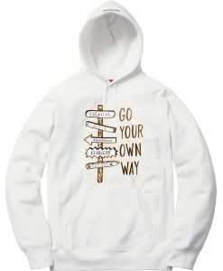 Go Your Own Way White Hoodie