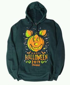 Happy Halloween Disney 2019 Green Hoodie