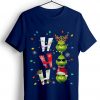 Ho Ho Ho Merry The Grinch Christmast Blue Navy Tshirts