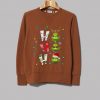 Ho Ho Ho Merry The Grinch Christmast Brown Sweatshirts