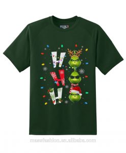 Ho Ho Ho Merry The Grinch Christmast Green Tshirts