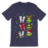 Ho Ho Ho Merry The Grinch Christmast Purple Tshirts