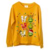 Ho Ho Ho Merry The Grinch Christmast Yellow Sweatshirts