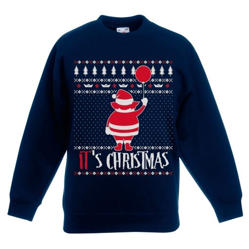 It is Chirtsmas Blue Navy Sweatshirts