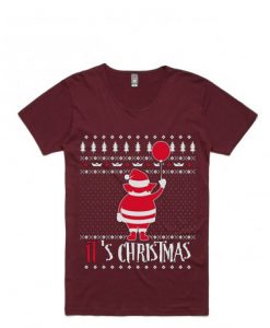 It is Chirtsmas Maroon Tshirts