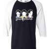 Jonas Brothers Happiness Begins Tour Fans Happiness Gift Black Black White Sleeves Raglan Tees