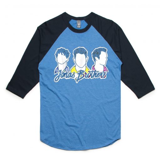 Jonas Brothers Happiness Begins Tour Fans Happiness Gift Black Blue Black Sleeves Raglan Tees