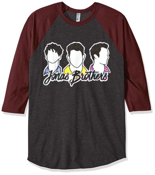 Jonas Brothers Happiness Begins Tour Fans Happiness Gift Black Grey Brown Sleeves Raglan Tees