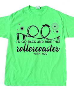 Jonas Brothers Roller Coaster Green Tees