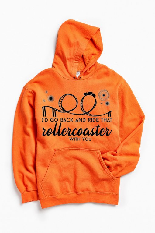 Jonas Brothers Roller Coaster Orange Hoodie