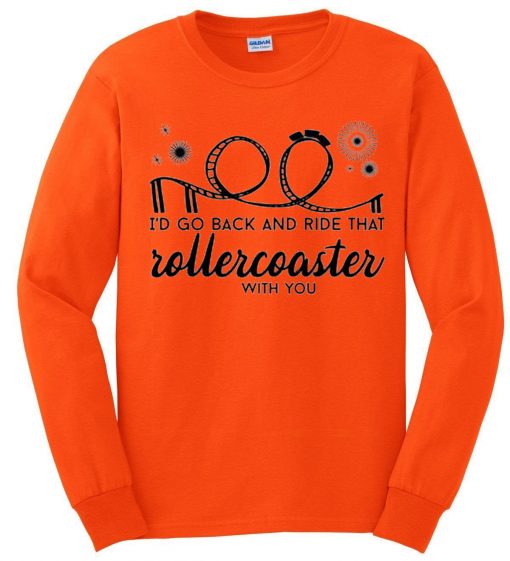 Jonas Brothers Roller Coaster Orange Sweatshirts