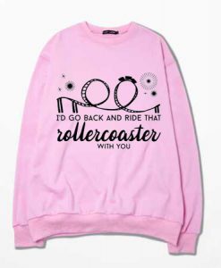 Jonas Brothers Roller Coaster Pink Sweatshirts