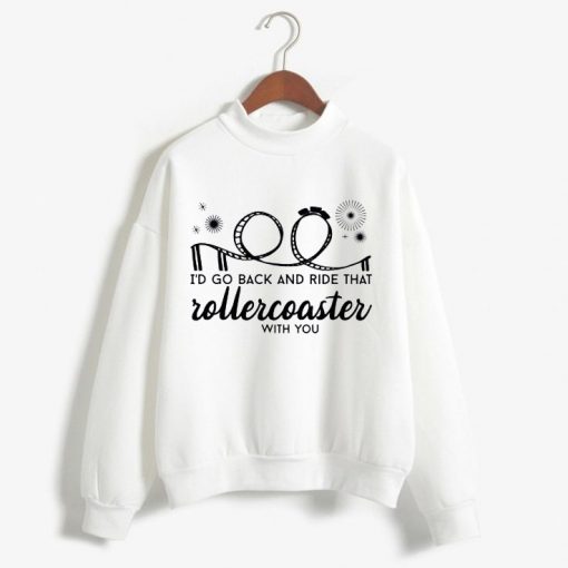 Jonas Brothers Roller Coaster White Sweatshirts