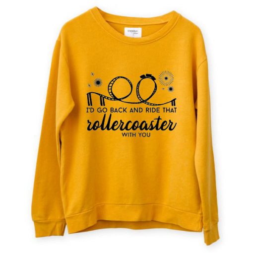 Jonas Brothers Roller Coaster Yellow Sweatshirts