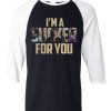 Jonas Brothers i’m a sucker for you Black White Sleeves Raglan T shirts