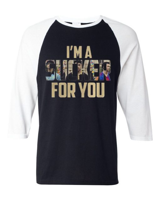 Jonas Brothers i’m a sucker for you Black White Sleeves Raglan T shirts