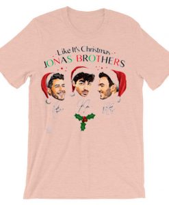 Like It's Christmas Jonas Brothers Pink Tshirts